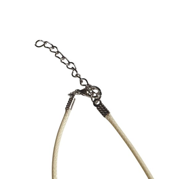 Polished Natural Stone Pendant Necklace Boho Beach Core Earth Tan Jewelry Gift - Picture 2 of 5